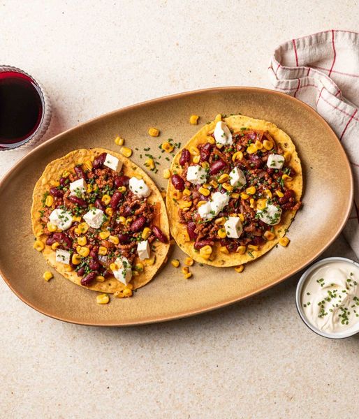 Photo of Smoky Wagyu Mince Crisp Tostadas