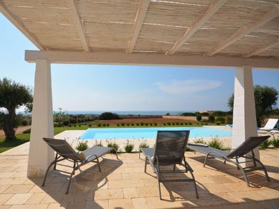 Villa suggestiva con piscina vista mare, spiagge
