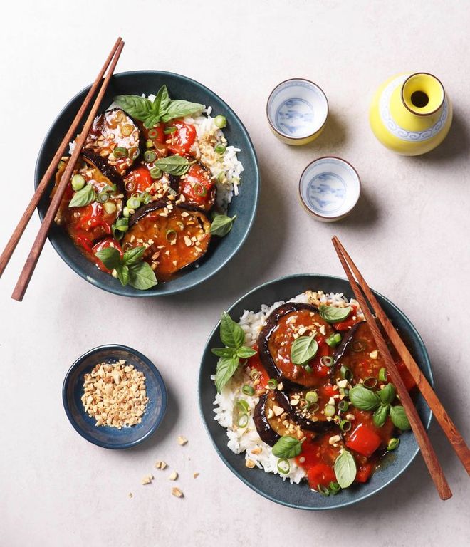Photo of Simmering Sichuan-Style Aubergines