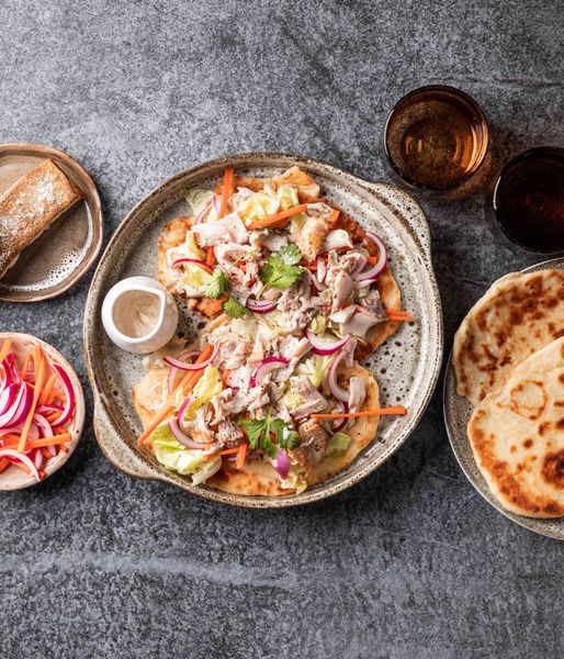 Photo of Bertha’s Yellowtail Flatbreads