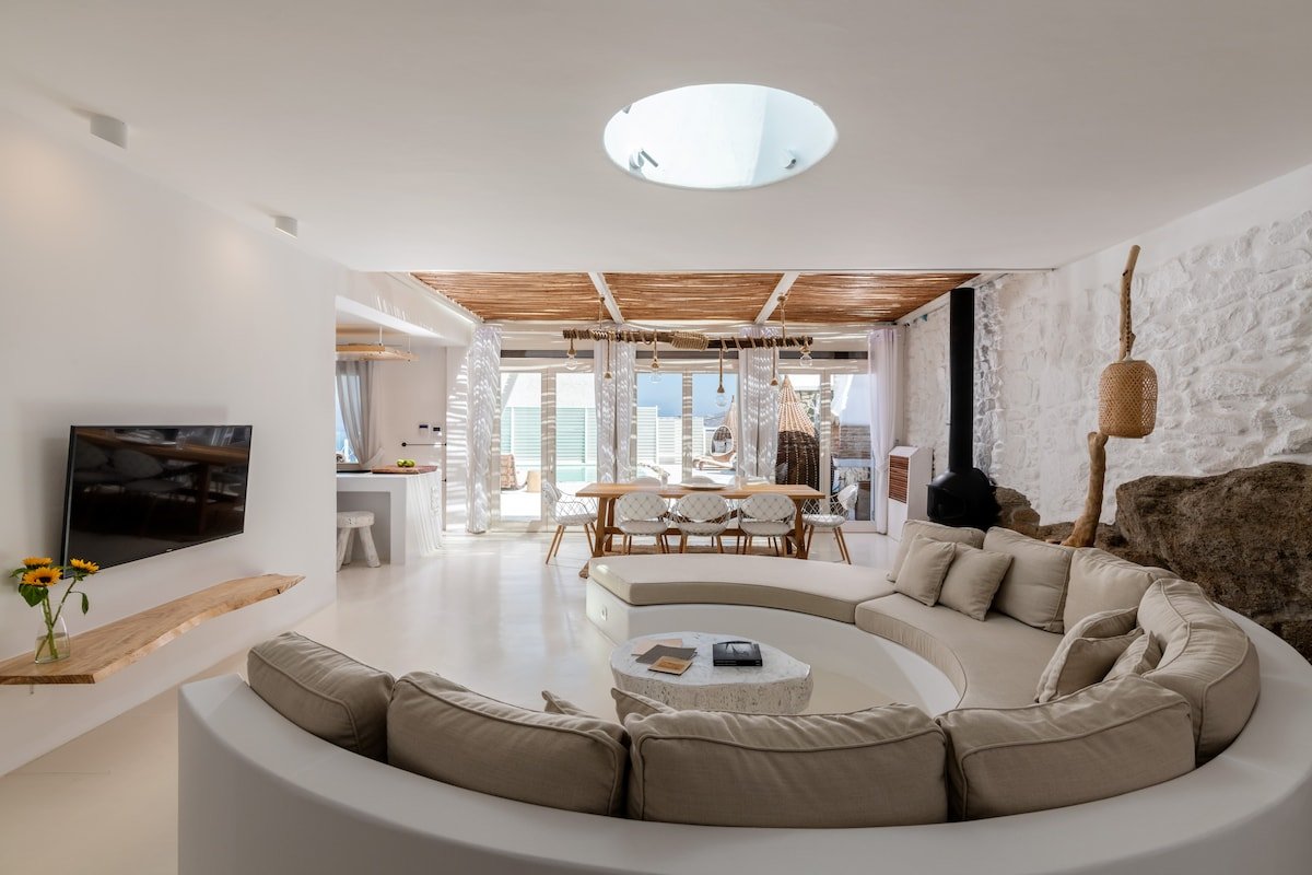 Ocean View Villa Mykonos Center 3 Min Walk to Town gallery image 5