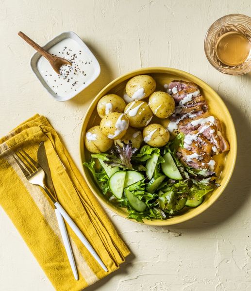 Photo of Garlic Duck & Herby Baby Potatoes