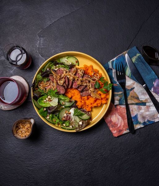 Photo of Ostrich & Caramelised Onion Sauce