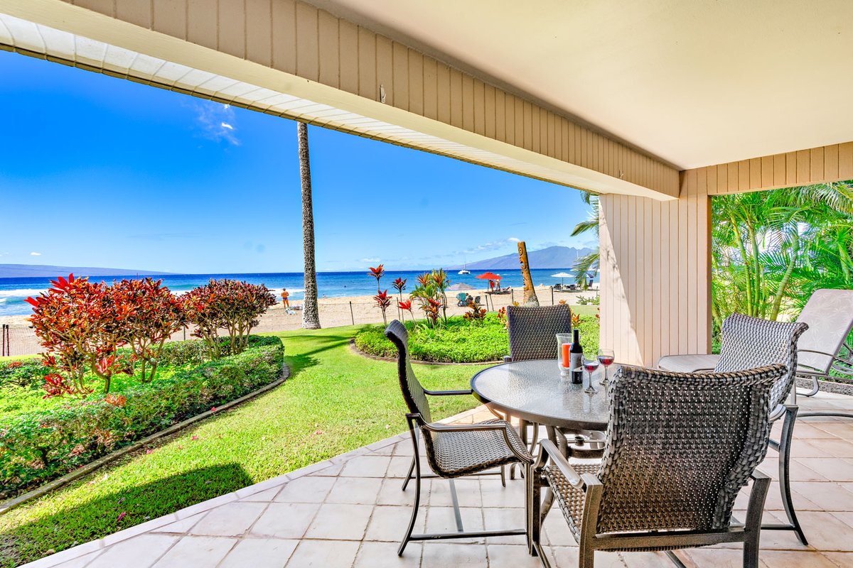 Kaanapali Alii 315/2BR+2BA/Oceanfront Ground-Floor