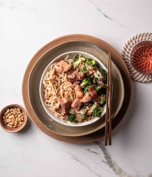 Photo of Satay Pork Kassler & Broccoli