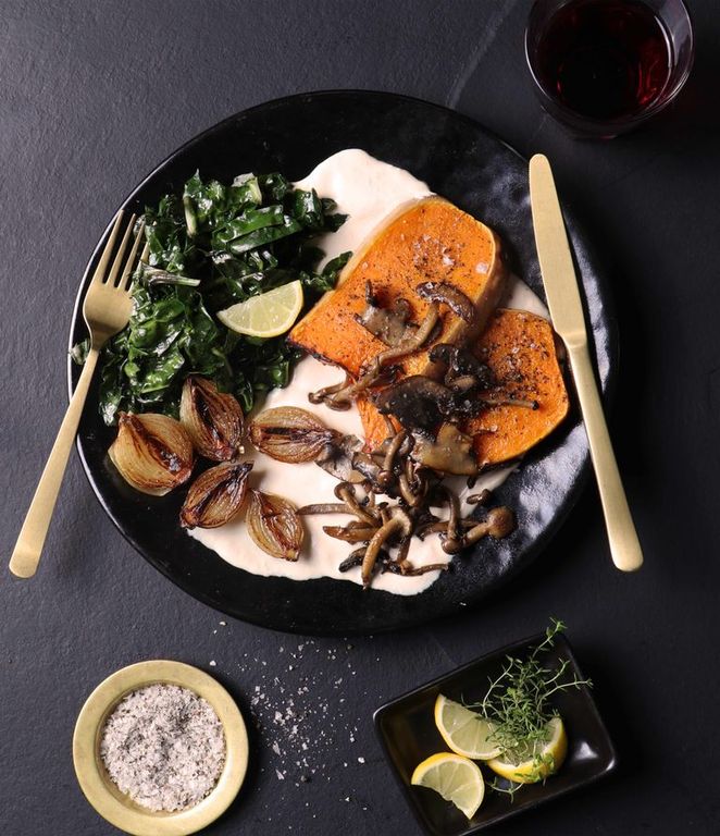 Photo of Haute Cabrière Butternut Steak & Mushrooms