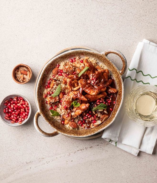 Photo of Almond Couscous & Pomegranate Chicken