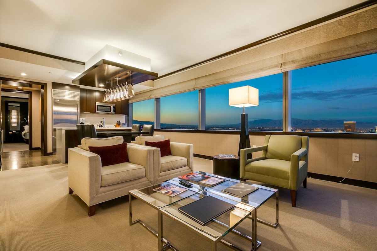 Vdara Best Cnr Penthouse Iconic Bellagio Ftn View! gallery image 4