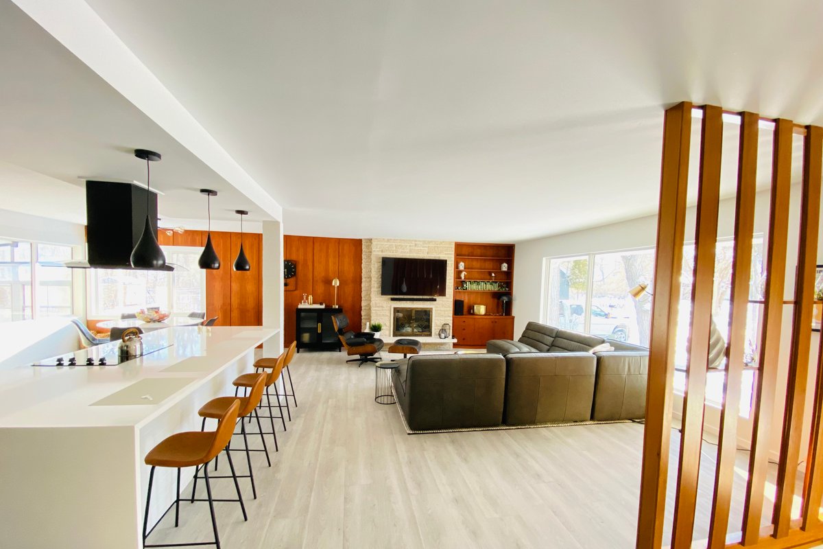 Renovated mid-century home