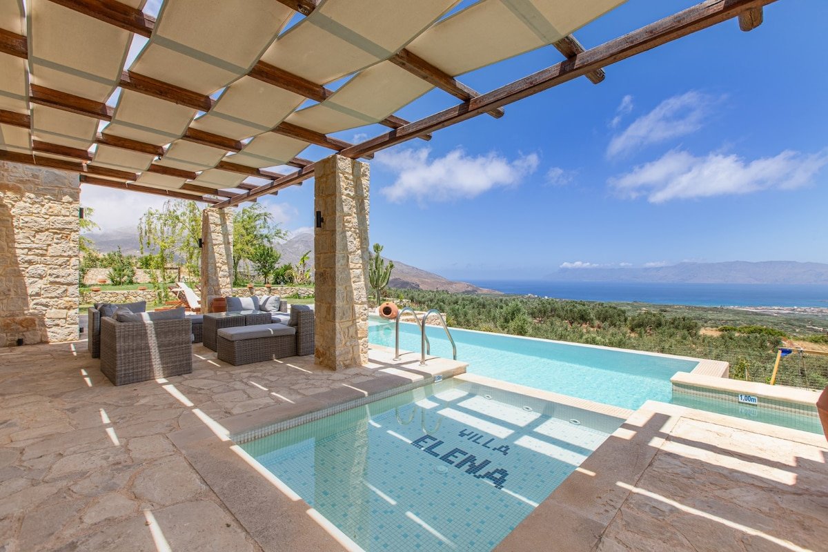 Heated pool+hydro-massage★Sea view★Near Falasarna gallery image 2