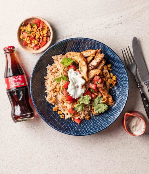 Photo of Coca-Cola’s Mexi Chicken & Corn Salsa