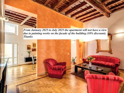 Three double bedrooms in the Trevi Fountain