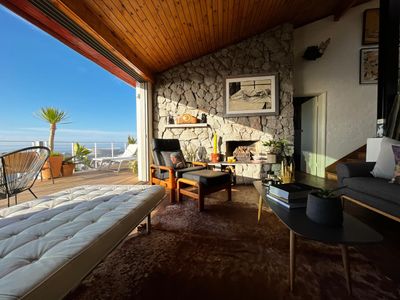 Entire James Bond Pad high up over Green Point