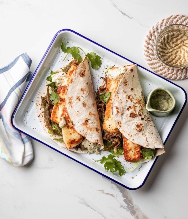 Photo of Chilli Halloumi & Bell Pepper Wraps
