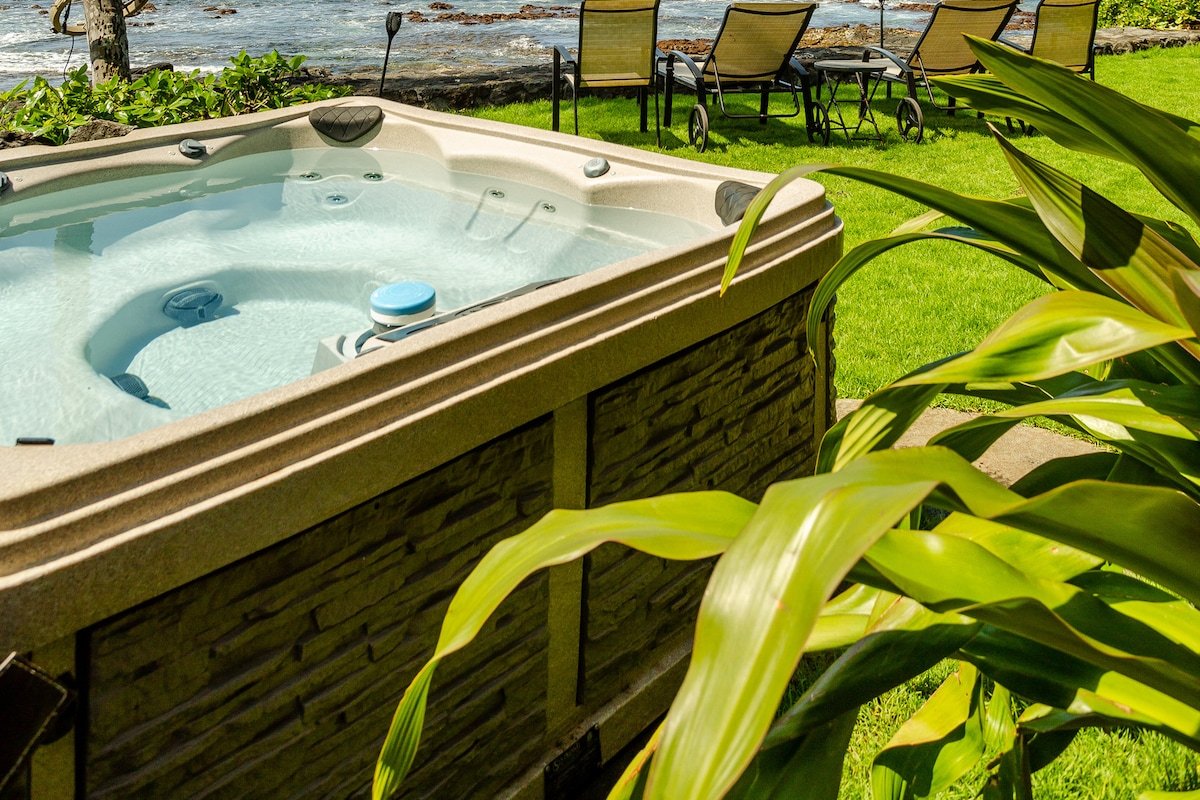 Kona Dolphin and Whale House. Rare Oceanfront. Spa gallery image 2