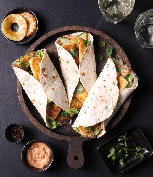 Photo of Panko-crusted Halloumi Wrap