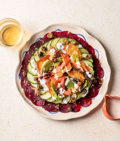 Photo of Tangy Beetroot Carpaccio & Smoked Trout
