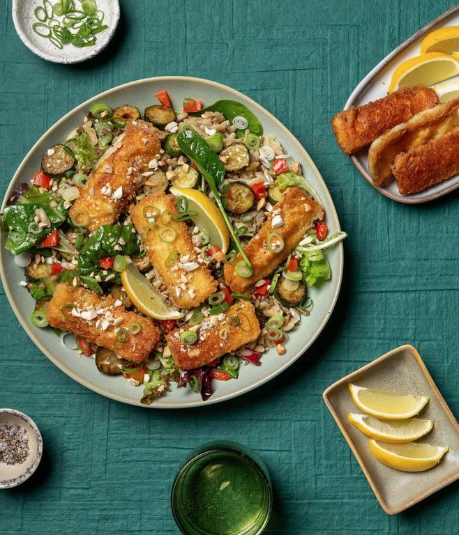 Photo of Loaded Lentil, Orzo & Halloumi Salad