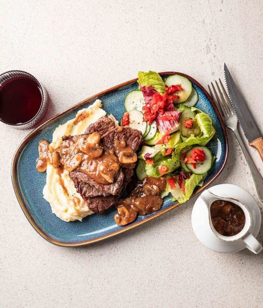 Photo of Beef Schnitzel & Herby Mushroom Gravy