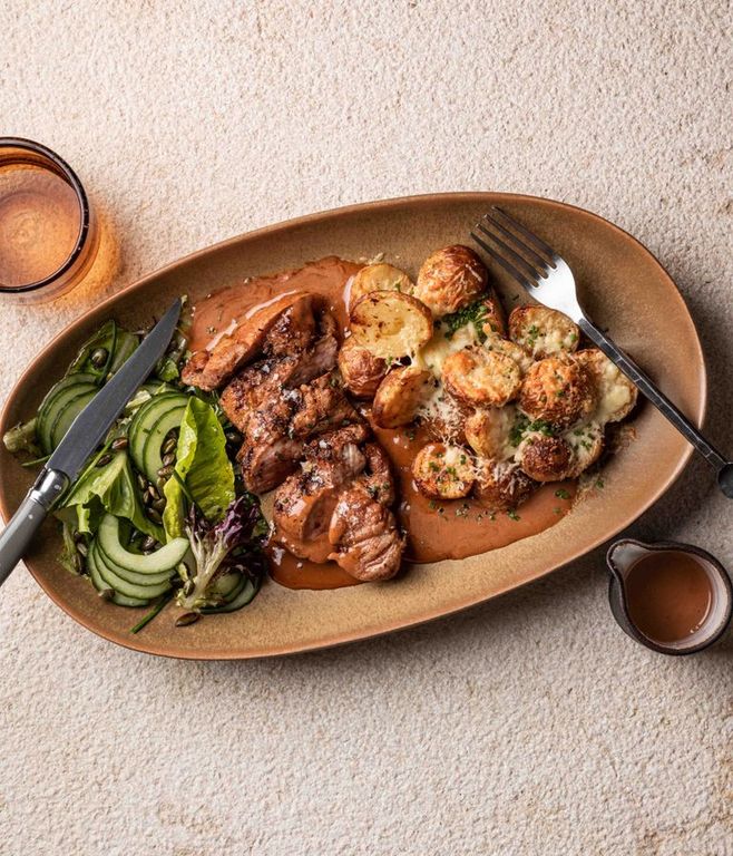 Photo of Cheesy Crispy Spuds & Pork Neck