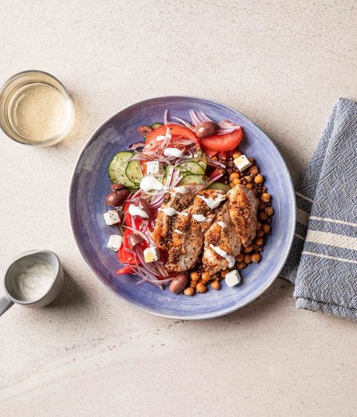 Photo of Lentil & Chicken Greek Salad