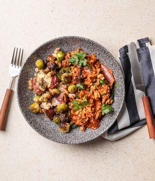 Photo of Ragu-style Chicken Mince & Roast Veg