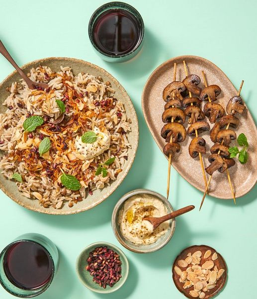 Photo of Moroccan-spiced Mushroom Skewers