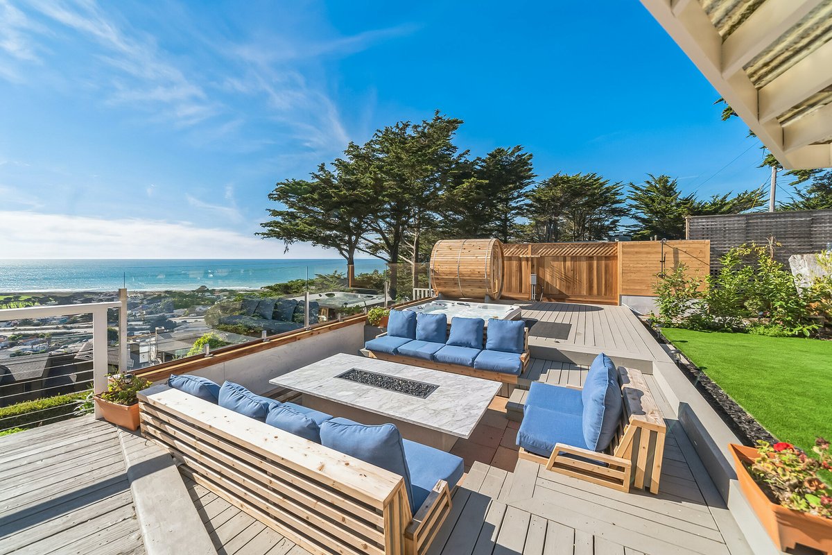 Oceanview Sauna, Hot Tub & Fire Pit Serene Getaway