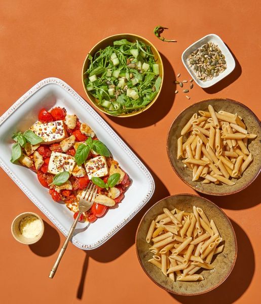 Photo of Baked Feta & Chicken Pasta