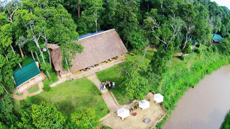 Ishasha Wilderness Camp - Aerial View (1)