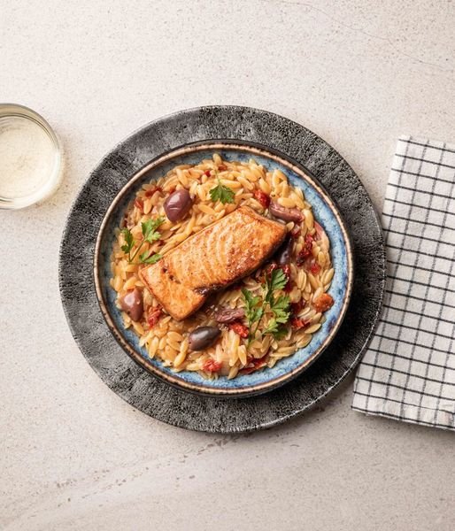 Photo of Grilled Swordfish & Orzo