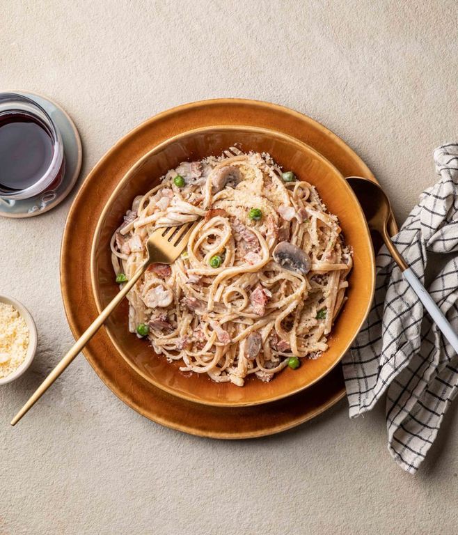 Photo of Bacon & Mushroom Linguine