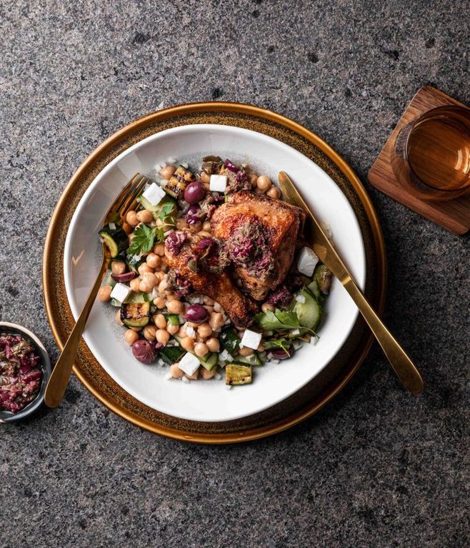 Photo of Caper-olive Chicken & Greek Chickpeas