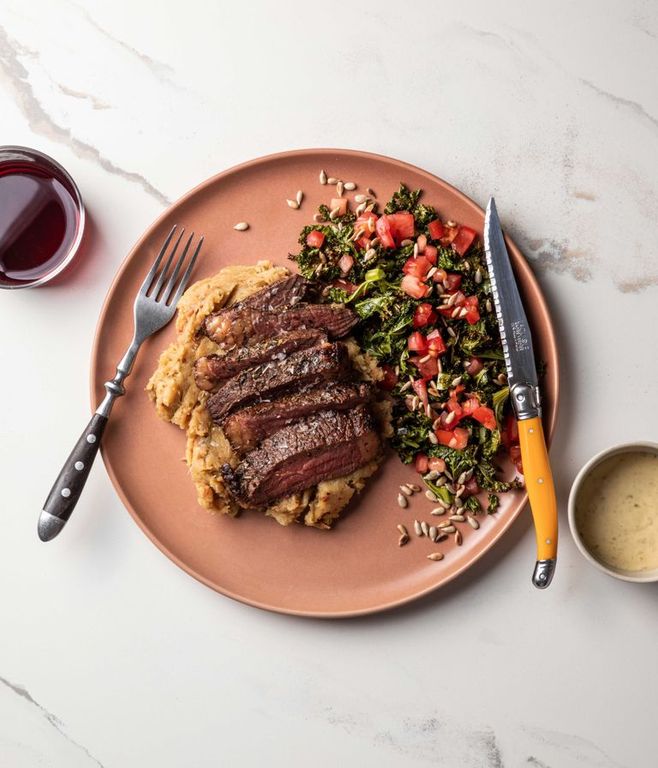 Photo of Crispy Kale Salad & Beef Rump