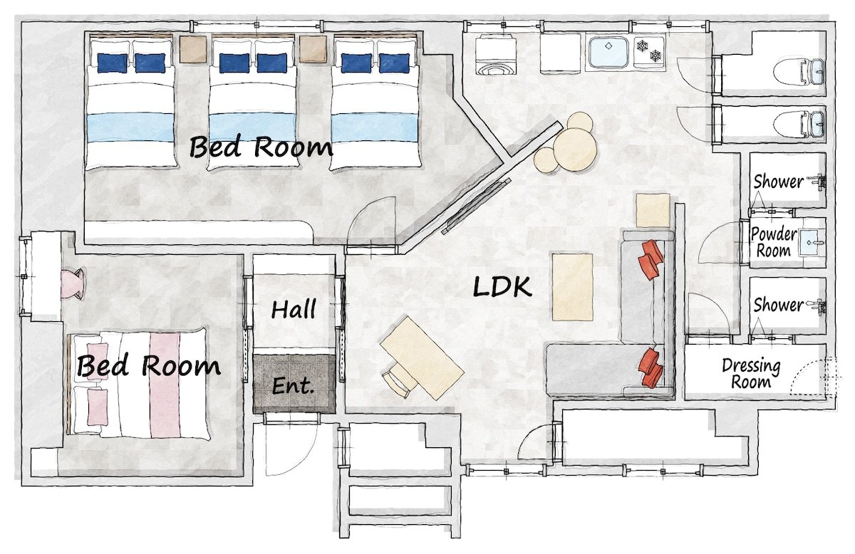 68㎡ JapaneseModernRoom Shibuya/Shinjuku 9min gallery image 5