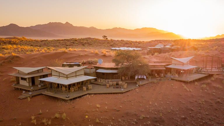 Dune Camp at sunset
