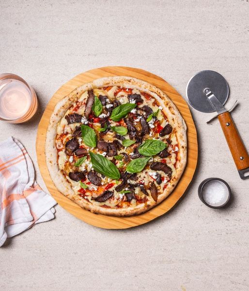 Photo of Caramelised Onion & Beef Biltong Pizza
