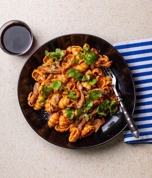 Photo of Creamy Tomato Beef Pasta