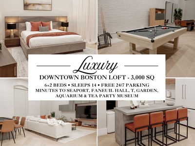 NEW Ultimate Downtown Boston Game Loft Free Parkng