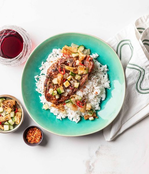 Photo of Caribbean Lamb & Spicy Pineapple Salsa