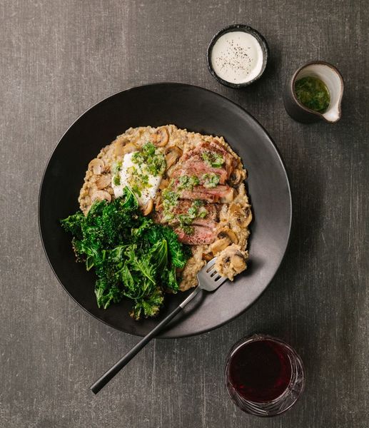 Photo of Sirloin On Quinoa Mushroom Risotto