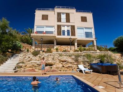 Charming seafront villa with private pool.