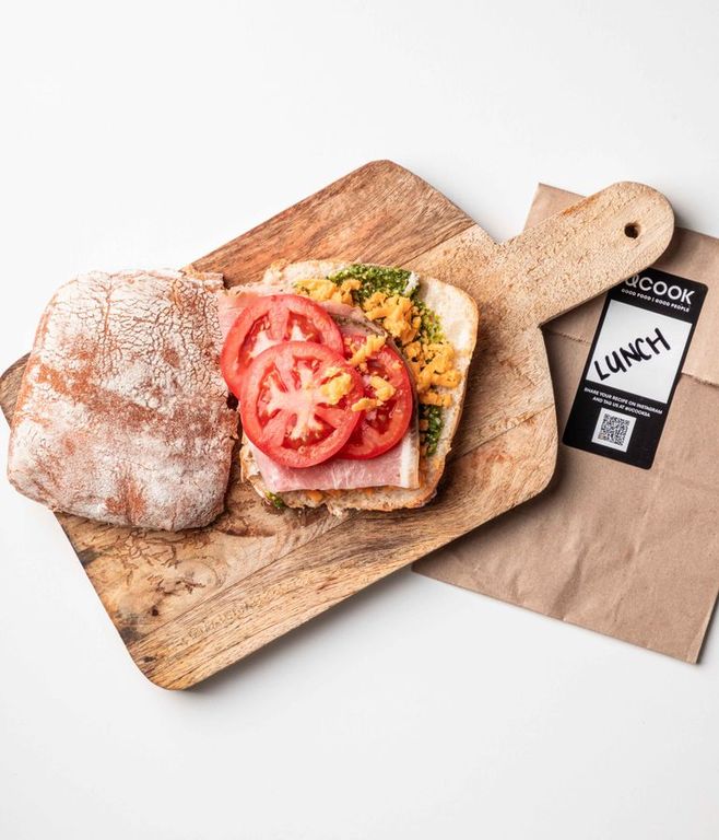 Photo of Basil Pesto & Ham Sandwich