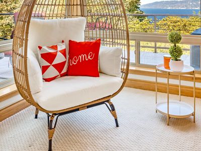 Purple House w/ Water View | 3 Decks | Gym | UW