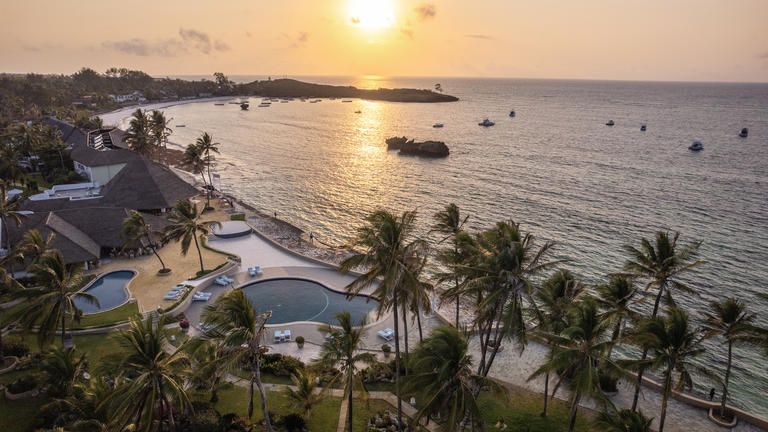 Hemingways Sunset Aerial View