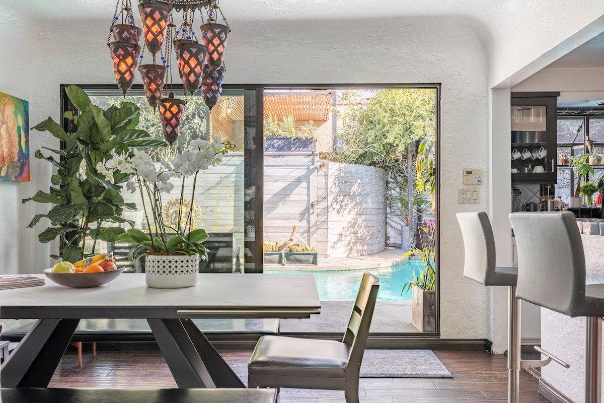 Chic Yoga Villa & Saltwater Pool Sunset Junction Silverlake. gallery image 2