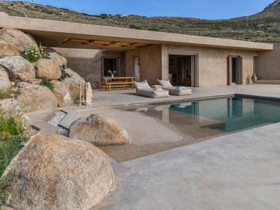 Homa pool villa1 in Serifos Vagia beach