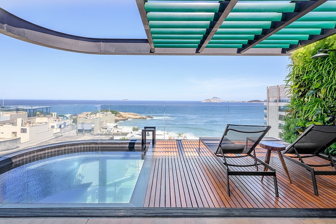 Incrível cobertura com vista para o Arpoador. gallery image 2