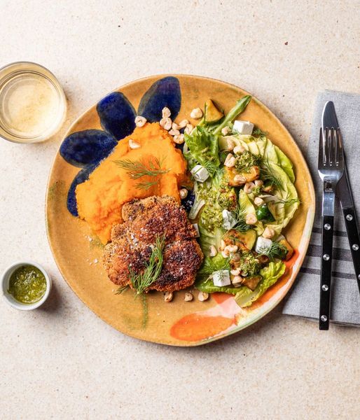 Photo of Crumb-Coated Pork Neck & Butternut Mash
