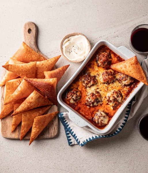 Photo of Ostrich Meatballs & Wonton Dippers